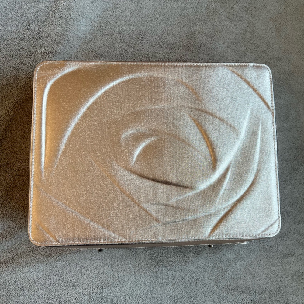 Lancome Satin Beige Cosmetic Pouch